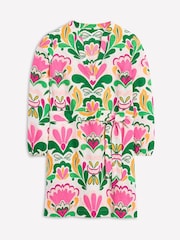 Boden Green Cleo Linen Tie Waist Dress - Image 6 of 6