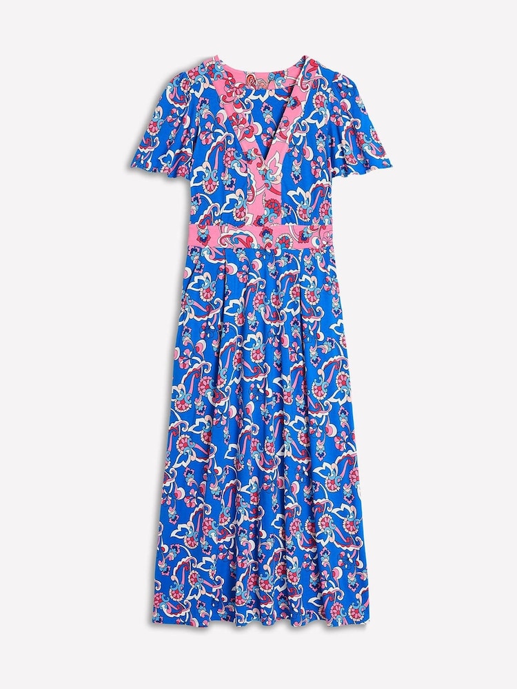 Boden Blue Ellie Flutter Maxi Tea Dress - Image 5 of 5