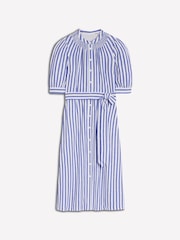 Boden Blue Ada Double Cloth Stripe Midi Dress - Image 6 of 6