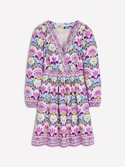 Boden Purple Mya Cotton Short Dress - Image 4 of 4