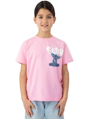 Character Pink Girls Lilo and Stitch Movie T-Shirt - Image 1 of 11