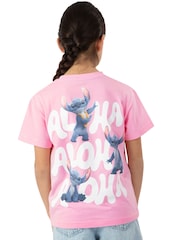 Character Pink Girls Lilo and Stitch Movie T-Shirt - Image 2 of 11