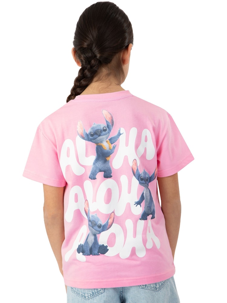 Character Pink Girls Lilo and Stitch Movie T-Shirt - Image 2 of 11