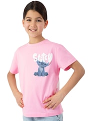Character Pink Girls Lilo and Stitch Movie T-Shirt - Image 3 of 11