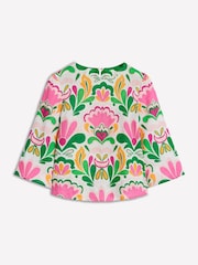 Boden Pink Fluted Sleeve Linen Top - Image 5 of 5