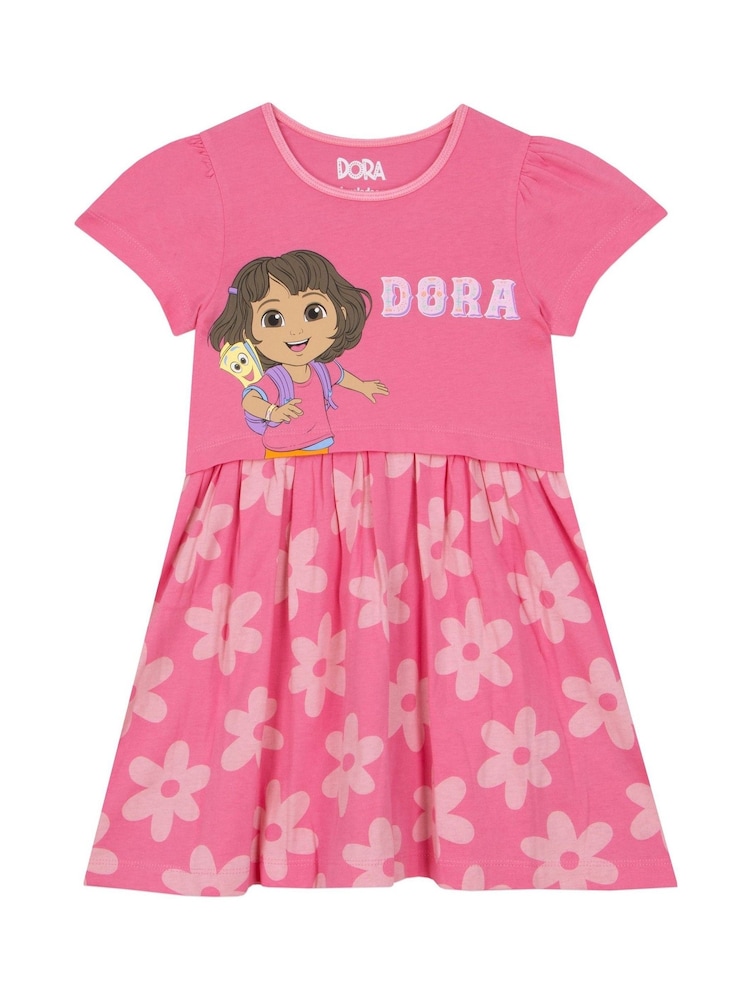 Buy Pink DORA Short Sleeve Dress from Next USA Buy Pink DORA Short Sleeve Dress from Next USA