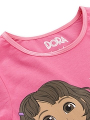 Character Pink Dora The Explorer Short Sleeve Dress - Image 8 of 9