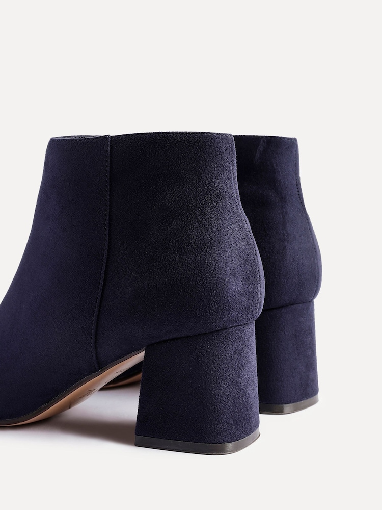 Linzi Blue Wide Fit Alba Wide Fit Block Heeled Ankle Boots - Image 5 of 5 Linzi Blue Wide Fit Alba Wide Fit Block Heeled Ankle Boots - Image 5 of 5