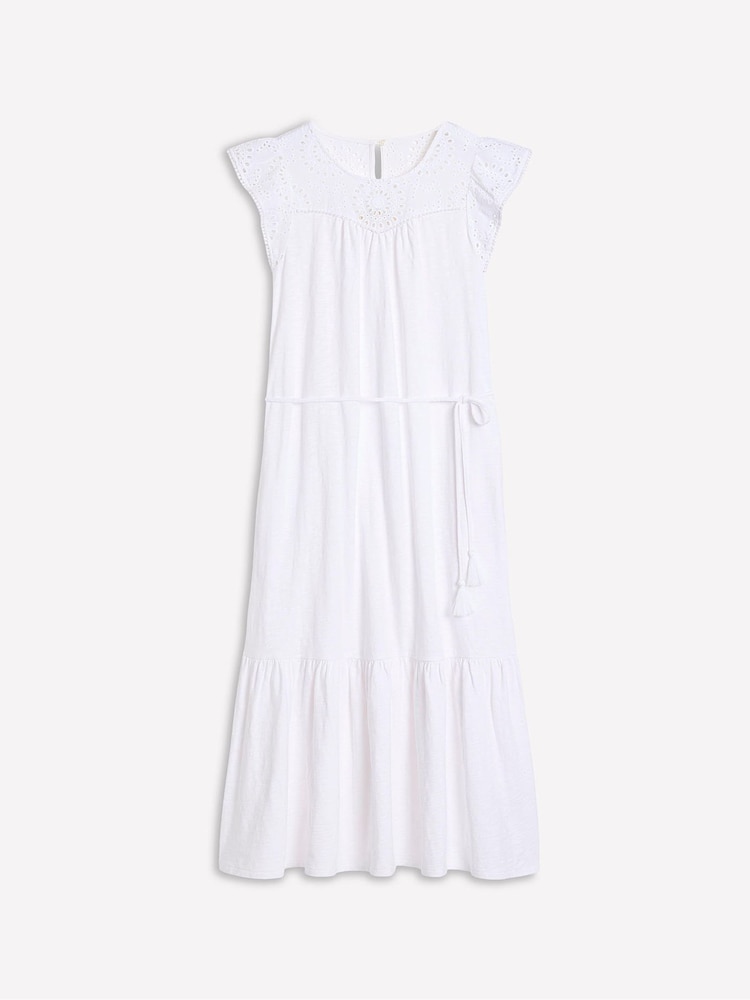 Boden White Juliet Broderie Midi Dress - Image 5 of 5