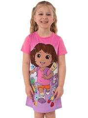 Character Pink Dora The Explorer Nightdress - Image 1 of 10