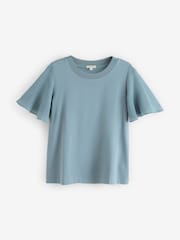 Jigsaw Gauze Sleeve Jersey Top - صورة 5 من 5