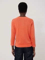 Jigsaw Orange Cotton Luxe Raglan T-Shirt - Image 2 of 6