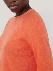 Jigsaw Orange Cotton Luxe Raglan T-Shirt - Image 5 of 6