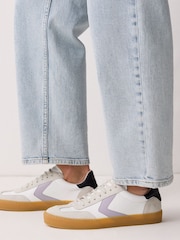 Jigsaw White Portland Vintage Trainers - Image 1 of 7