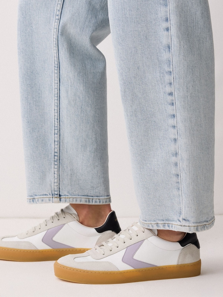 Jigsaw White Portland Vintage Trainers - Image 1 of 7
