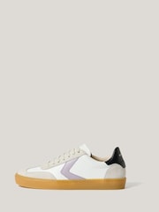 Jigsaw White Portland Vintage Trainers - Image 4 of 7