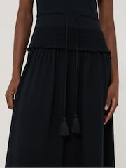 Jigsaw Blue Shirred Waist T-Shirt Dress - Image 4 of 5