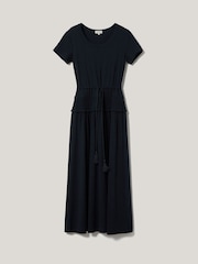 Jigsaw Blue Shirred Waist T-Shirt Dress - Image 5 of 5
