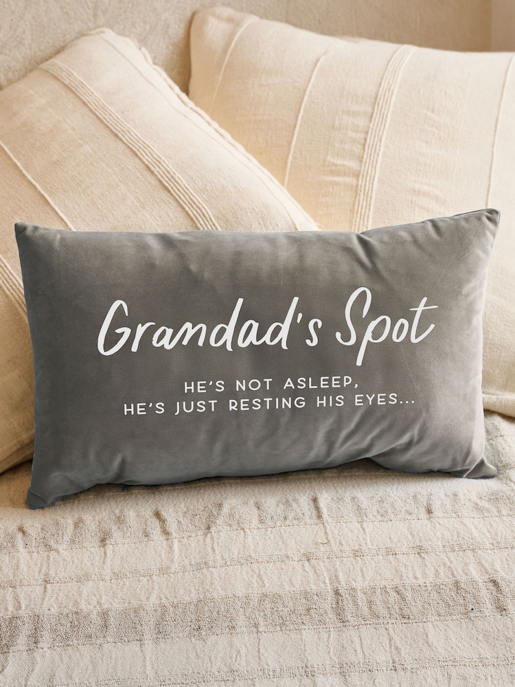 Personalised Fathers Day Velvet Cushion by No Ordinary Gift - Image 1 of 2