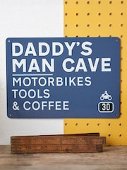 Personalised Daddys Man Cave Metal Sign by No Ordinary Gift - Image 1 of 4