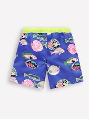 Boden Blue Fish Swim Shorts - Image 2 of 3