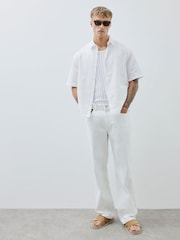 River Island White Boxy Linen Look Shirt - Image 1 of 4