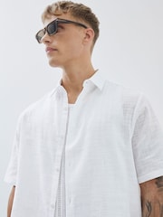 River Island White Boxy Linen Look Shirt - Image 2 of 4