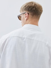 River Island White Boxy Linen Look Shirt - Image 3 of 4