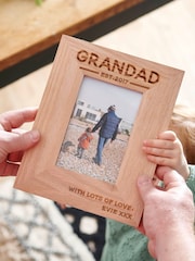 Personalised Grandad Wooden Photo Frame by No Ordinary Gift - Image 2 of 2