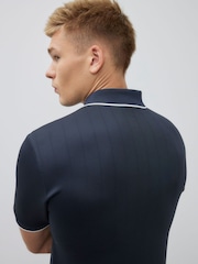 Camisa polo listrada River Island Muscle fit Les Amis - Imagem 4 de 4