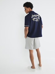 River Island Blue Embroidered Shirt - Image 2 of 4