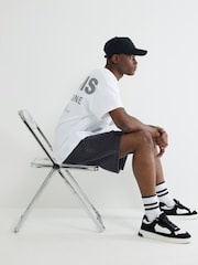River Island Black Regular Fit Denim Pull On Shorts - Image 2 of 2