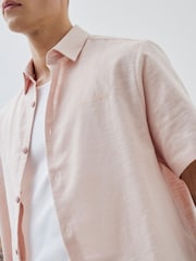 River Island Pink Boxy Linen Look Shirt - Image 2 of 4