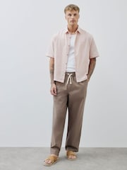 River Island Pink Boxy Linen Look Shirt - Image 3 of 4