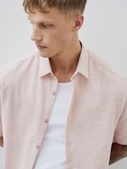 River Island Pink Boxy Linen Look Shirt - Image 4 of 4
