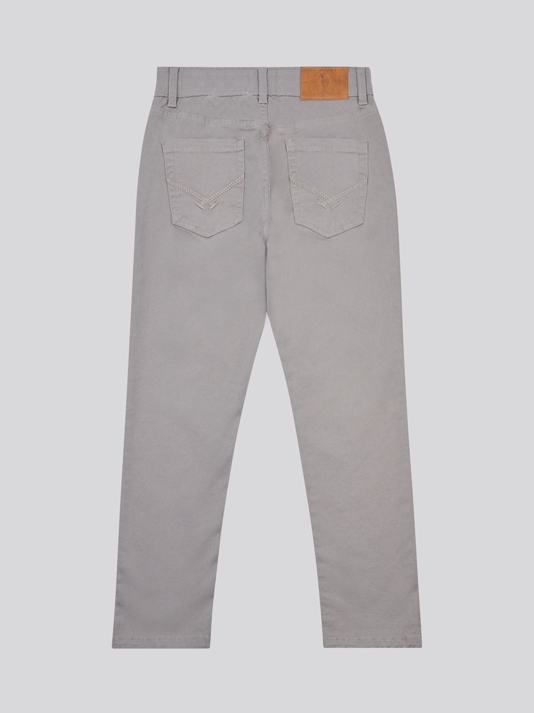U.S. Polo Assn. Sky Blue Boys Core 5 Pocket Trousers - Image 2 of 5