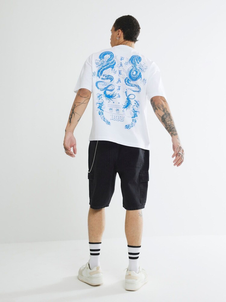River Island White Palais Dragon T-Shirt - Image 1 of 4