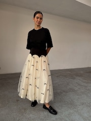 Never Fully Dressed White Bow Monika Skirt - Image 1 of 4