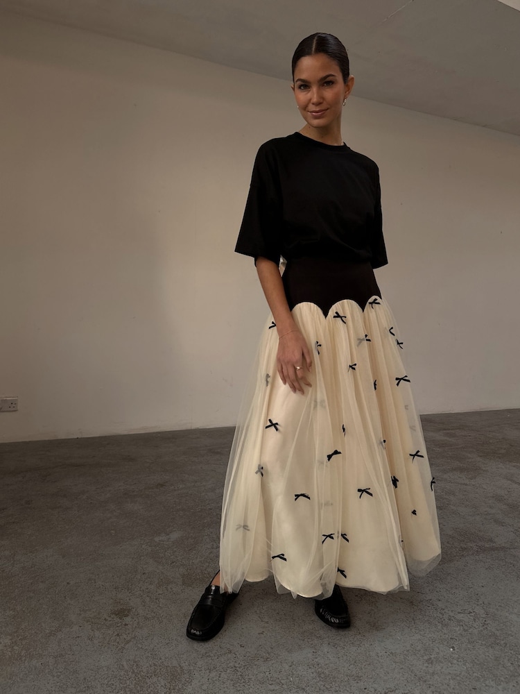Never Fully Dressed White Bow Monika Skirt - Image 2 of 4