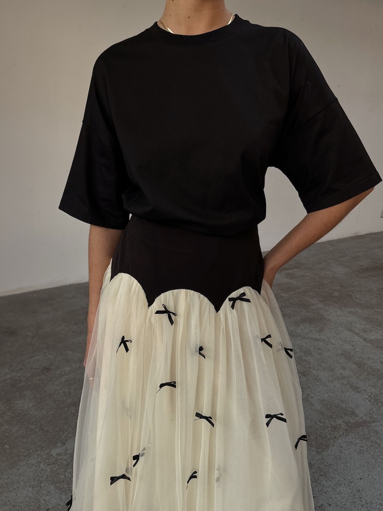 Never Fully Dressed White Bow Monika Skirt - Image 4 of 4