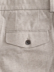 لون محايد - بنطلون بتلبيس قياسي أنيق من القطن المصقول من N. Premium - صورة 11 من 11