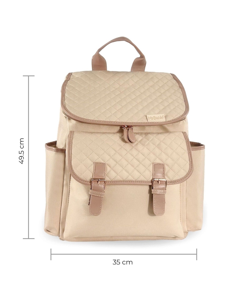 My Babiie Blush Backpack Changing Blush Quilted Quilted Bag - Image 5 of 5