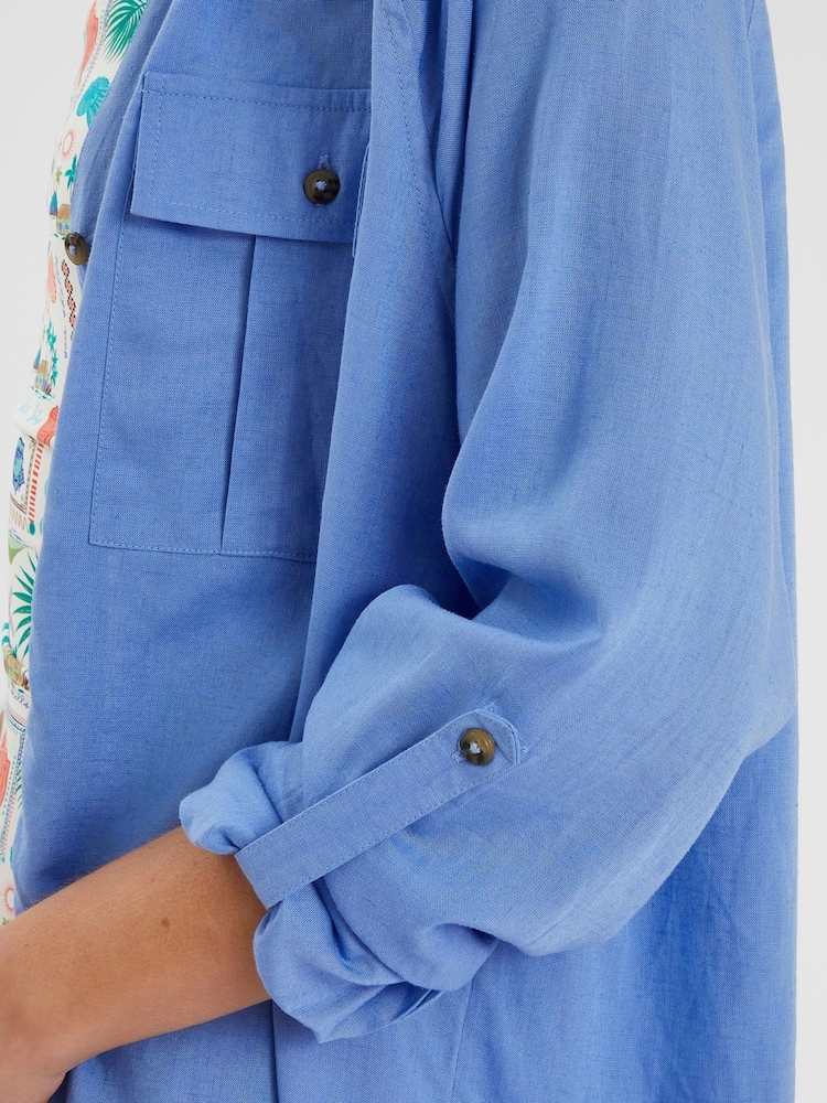 Accessorize Long Sleeve Beach Cover-Up Cover up - Imagem 2 de 4