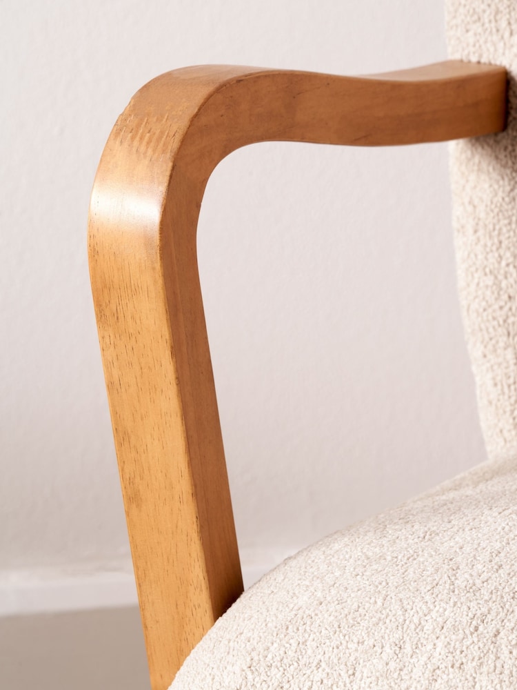 Pacific Brown Sennori Teddy Fabric and Wood Occasional Chair - Image 2 of 6