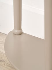 Pacific Cream Heritage Pine Wood Half Moon Console Table - Image 4 of 6