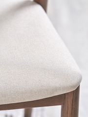 Pacific Cream Elias Wood Curved Back Dining Chair - Image 2 of 6