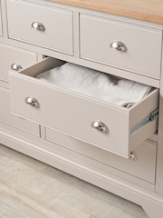 Pacific Natural Fairford Oak and Parchment 7 Drawer Unit - Image 2 of 6