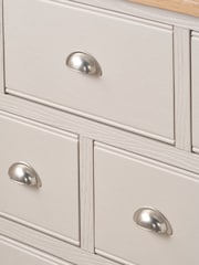 Pacific Natural Fairford Oak and Parchment 7 Drawer Unit - Image 3 of 6