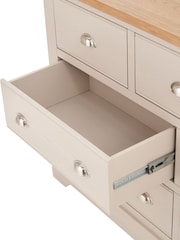 Pacific Natural Fairford Oak and Parchment 7 Drawer Unit - Image 6 of 6