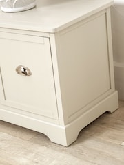 Pacific Grey Croft Linen Pine 5 Drawer Tall Unit - Image 2 of 6